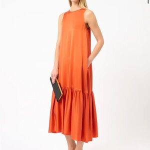 Asceno Rhea Silk Charmeuse Dress